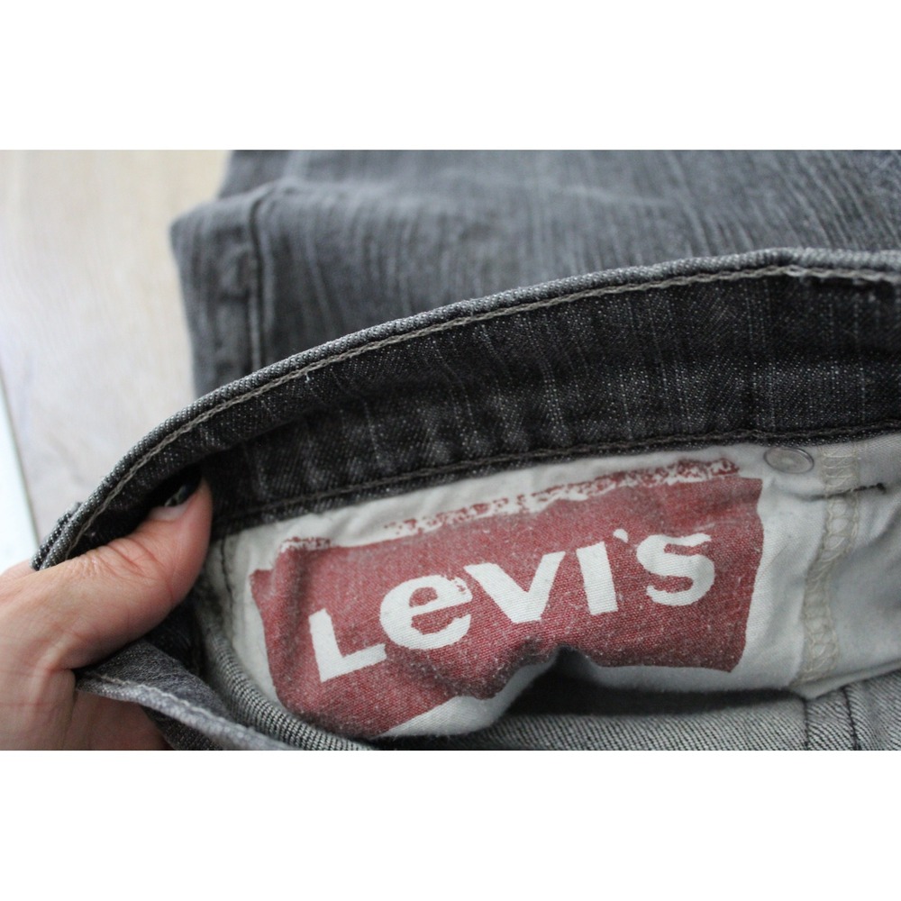 VTG Levi's 511 Men's Skinny Jeans 34x30 Faded Black Slim Fit Denim Pants - Picture 4 of 9